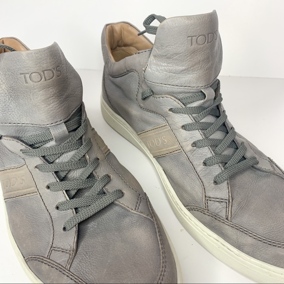 TOD’sGenuine Leather Grey High Top Fashion Sneaker in a size 10 - Picture 6 of 13